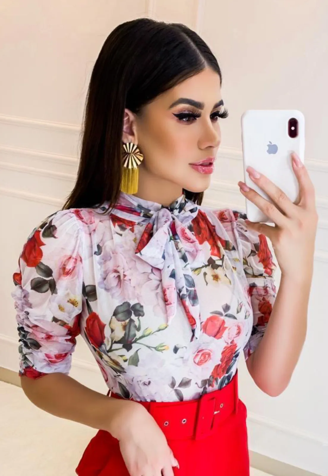 Printed  Bodysuit