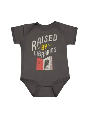 Raised by Libraries baby bodysuit