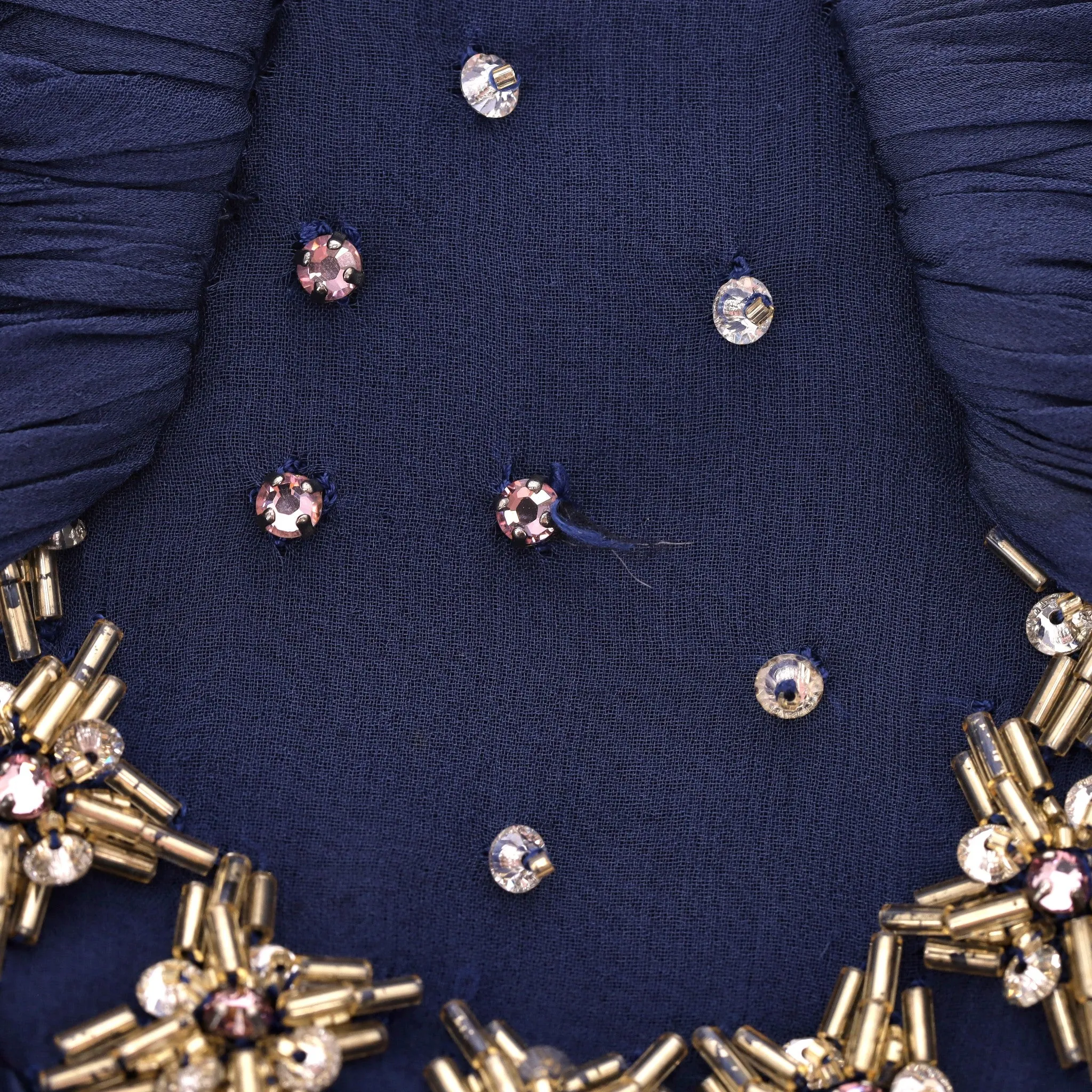 Roberto Cavalli Jewel Embellished Silk Evening Gown. Size 44IT