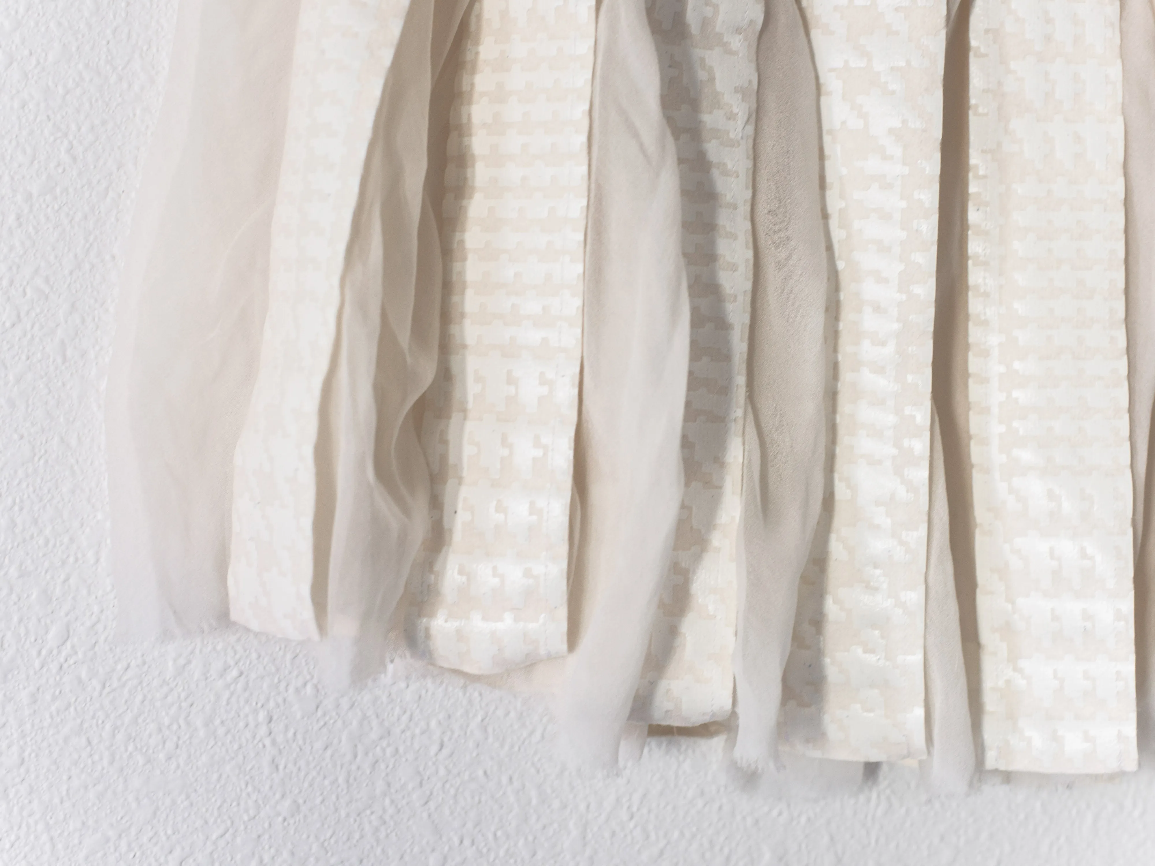 Sacai Silk & Wool Pleated Tulle Skirt