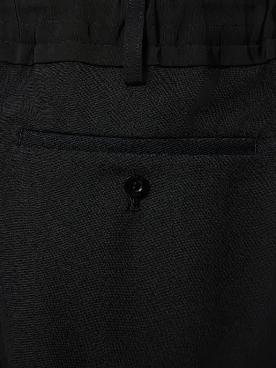 Sacai   Tailored wool blend pants 