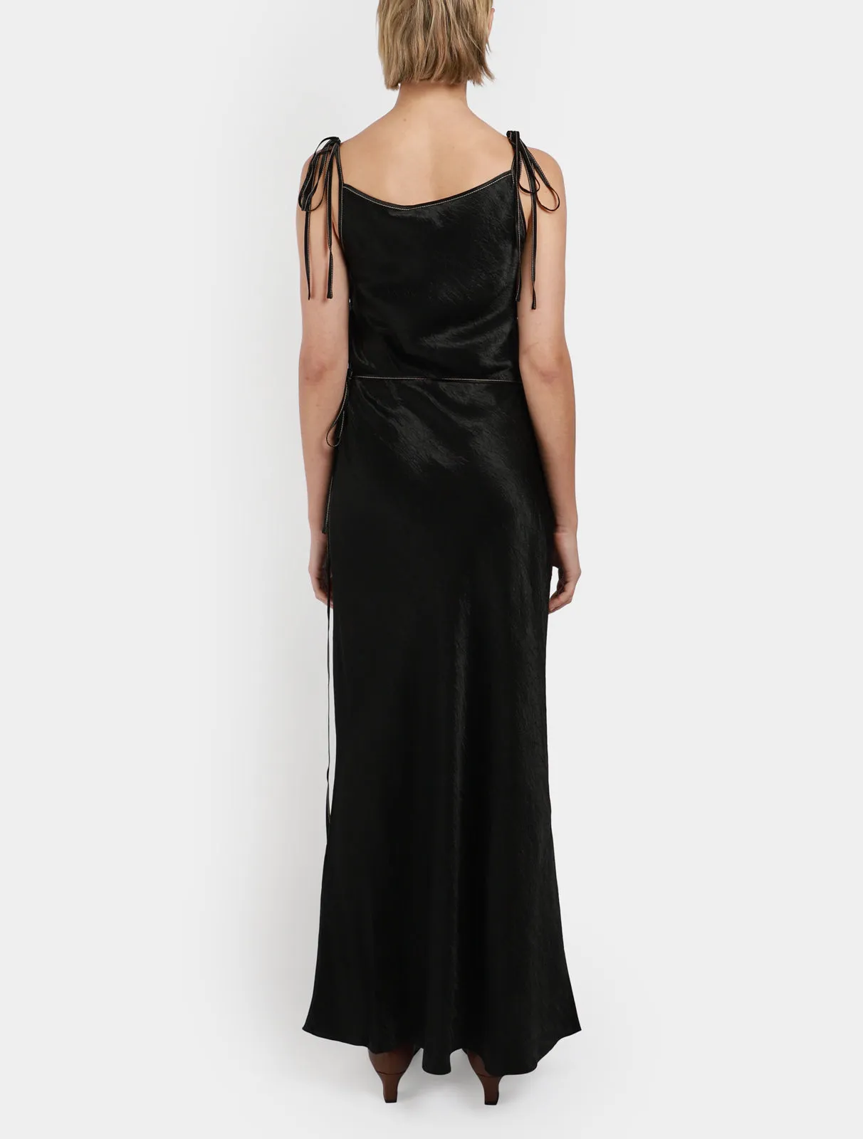 Satin Strap Dress