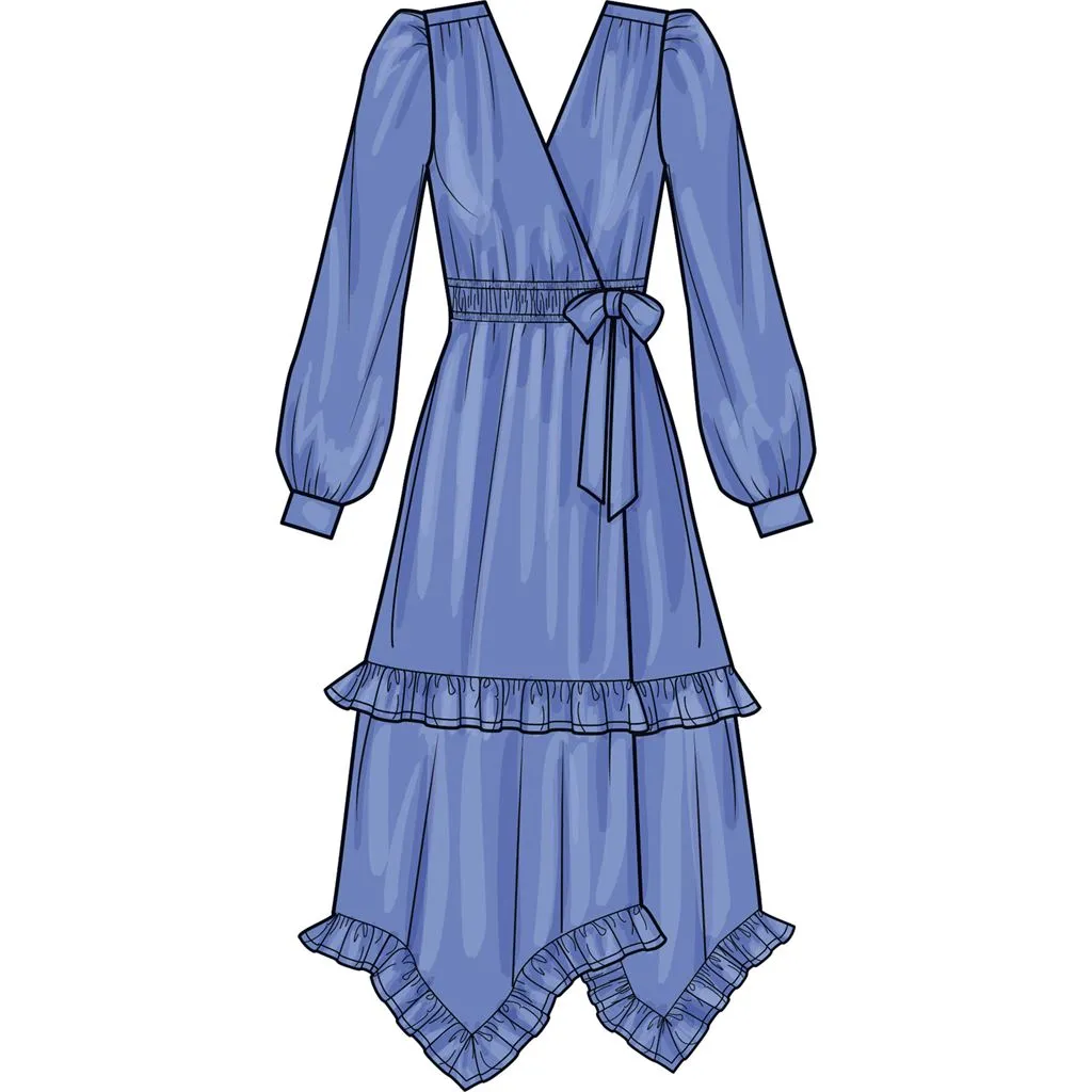 Simplicity Sewing Pattern S9639 Misses' Midi Wrap Dress