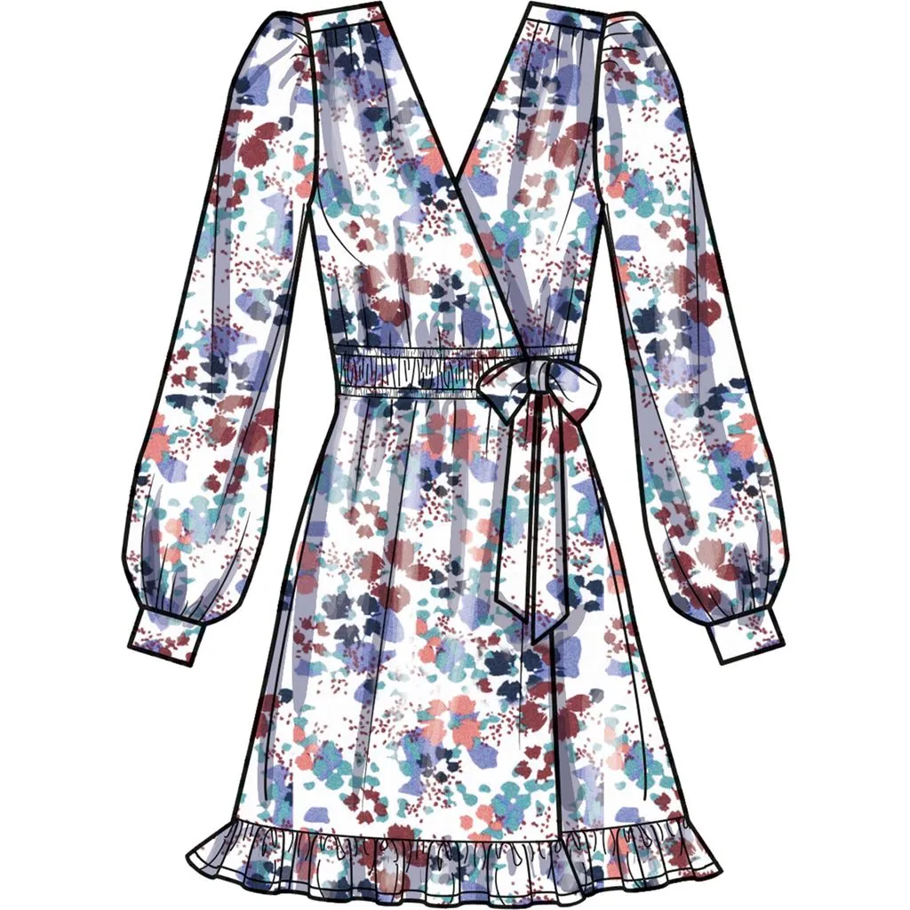 Simplicity Sewing Pattern S9639 Misses' Midi Wrap Dress