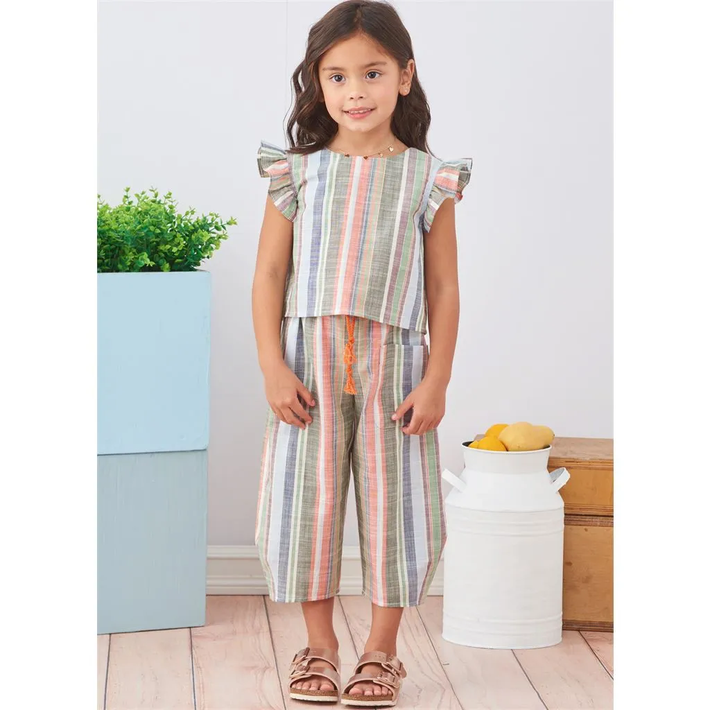 Simplicity Sewing Pattern S9761 Children's and Girls' Dress, Top and Pants
