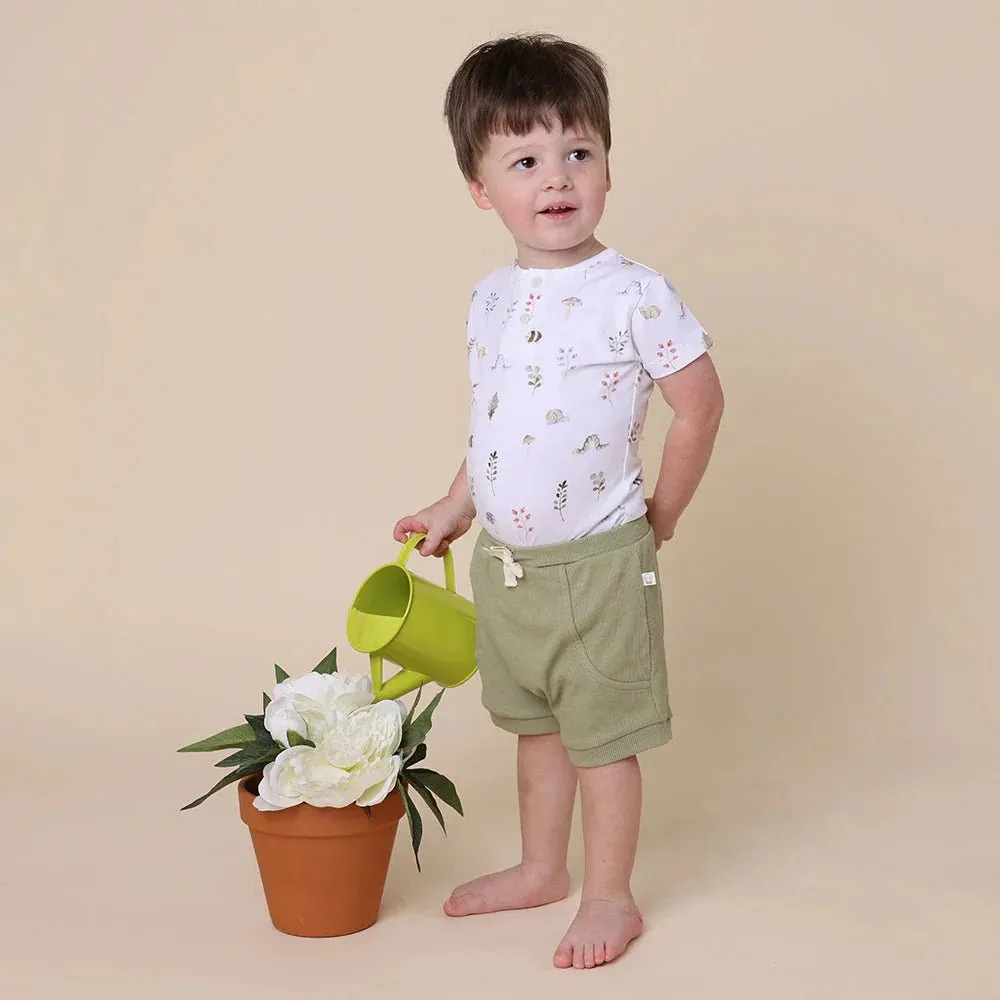 Snuggle Hunny SS Bodysuit - Garden Friends