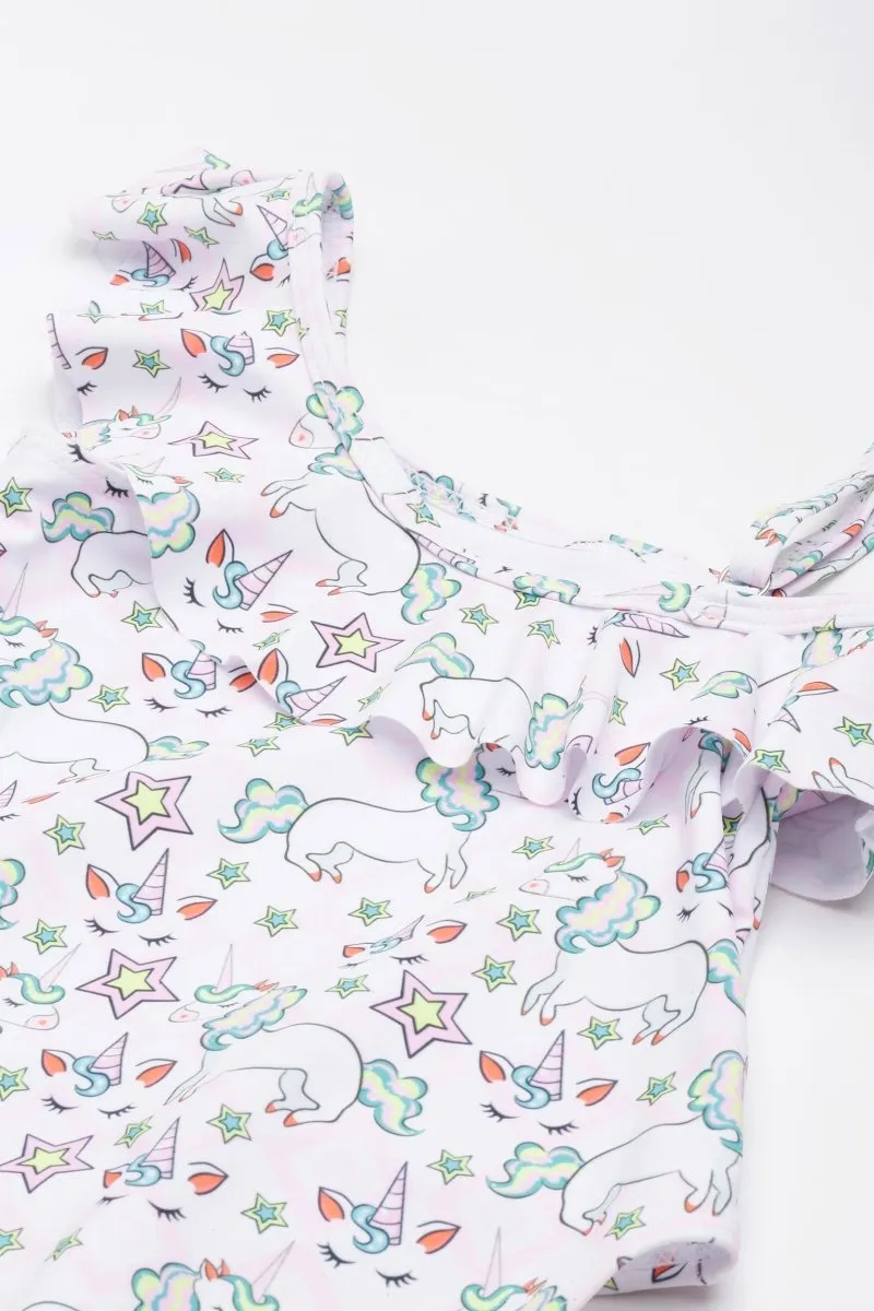Starry Unicorn Dreams Girls Swimsuit
