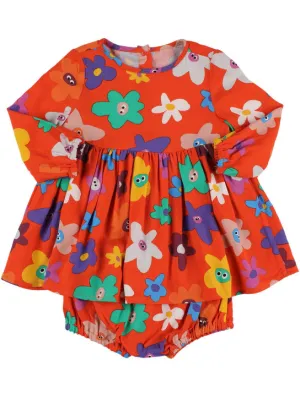 Stella McCartney Kids   Printed viscose dress w/ diaper cover 