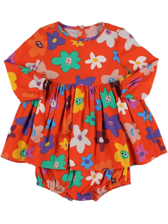 Stella McCartney Kids   Printed viscose dress w/ diaper cover 