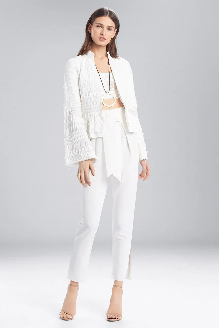 Summer Texture Peplum Jacket