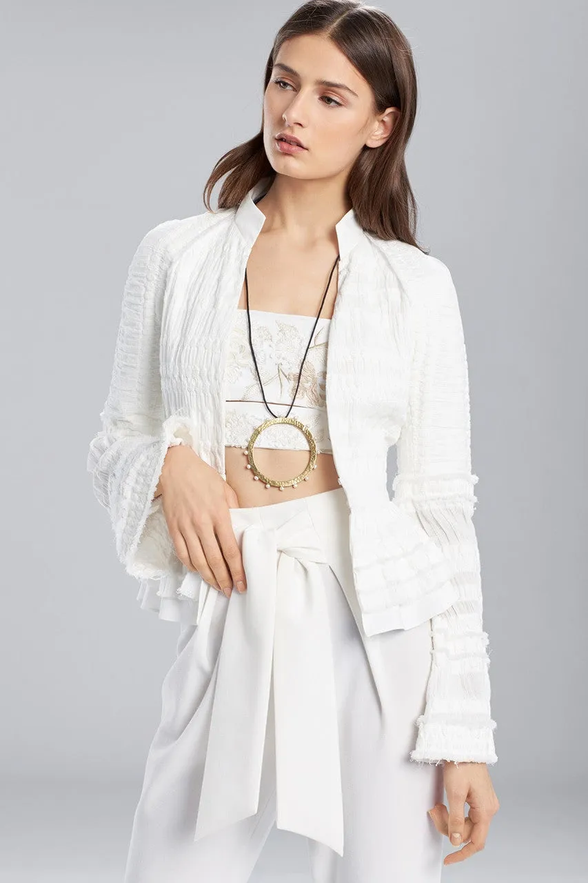 Summer Texture Peplum Jacket