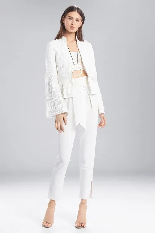 Summer Texture Peplum Jacket
