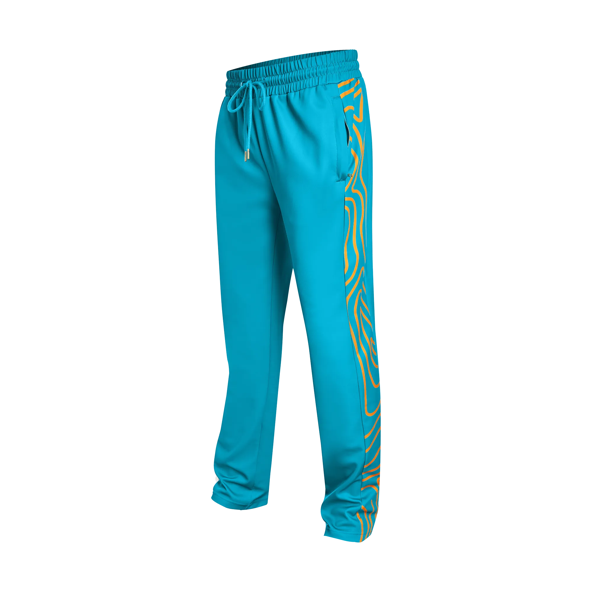 TEAM BAHAMAS TRACK PANTS-AQUA