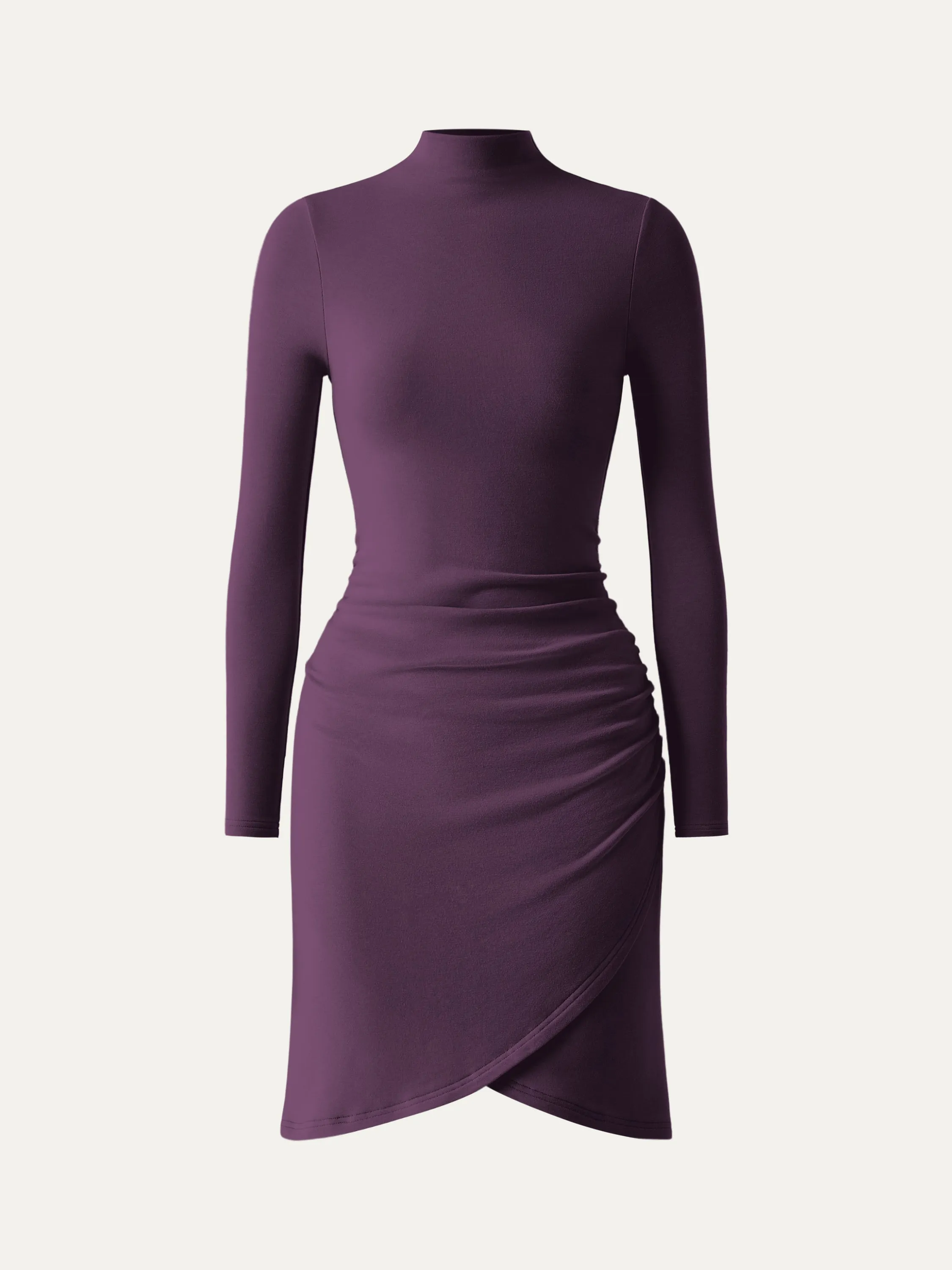 Thermal Wrap Mini Dress