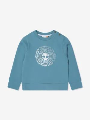 Timberland Baby Boys Logo Sweatshirt in Blue