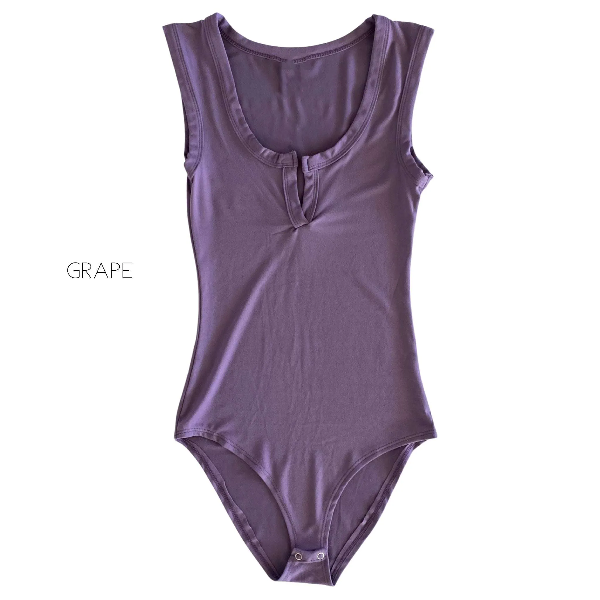 Ultra Soft Split Neck Bodysuit