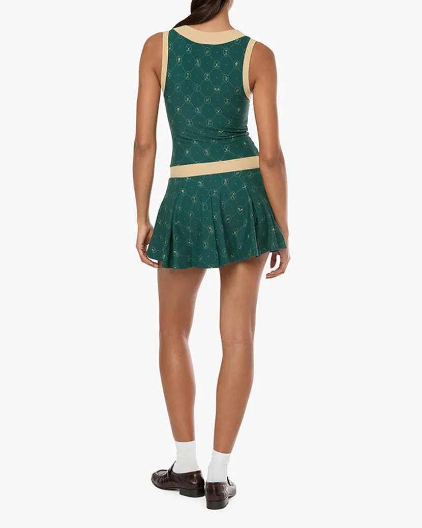V-neck Pleated Dress
