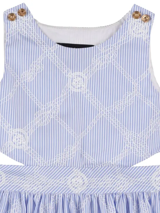 Versace   Cotton poplin dress 