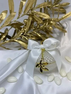 Wedding Bomboniere - Luxe Trinket with Olive Branch Keyring