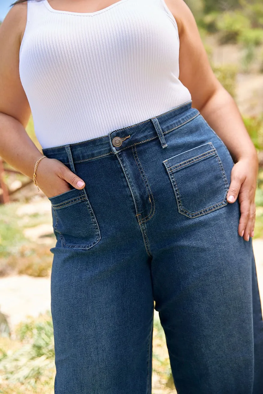 Westport Patch Pocket High Rise Sailor Jeans - Plus