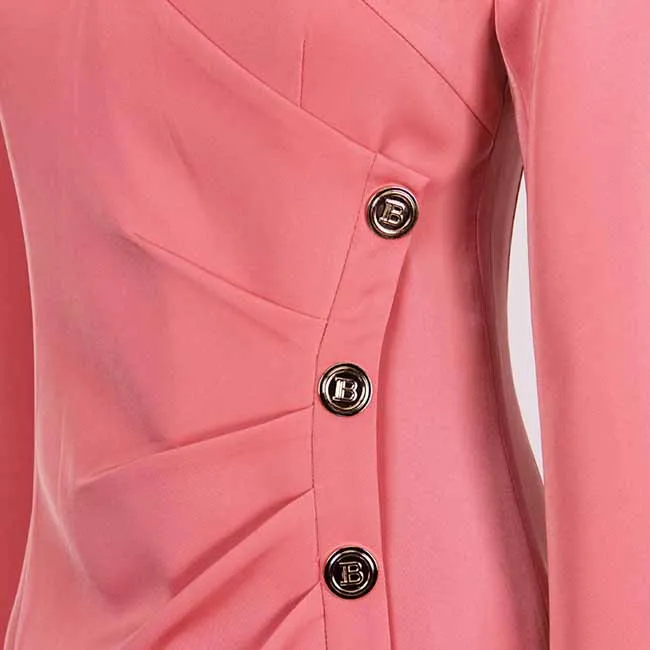Women Long Sleeve Wrap Mini Dresses