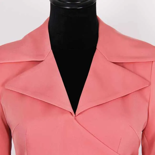Women Long Sleeve Wrap Mini Dresses