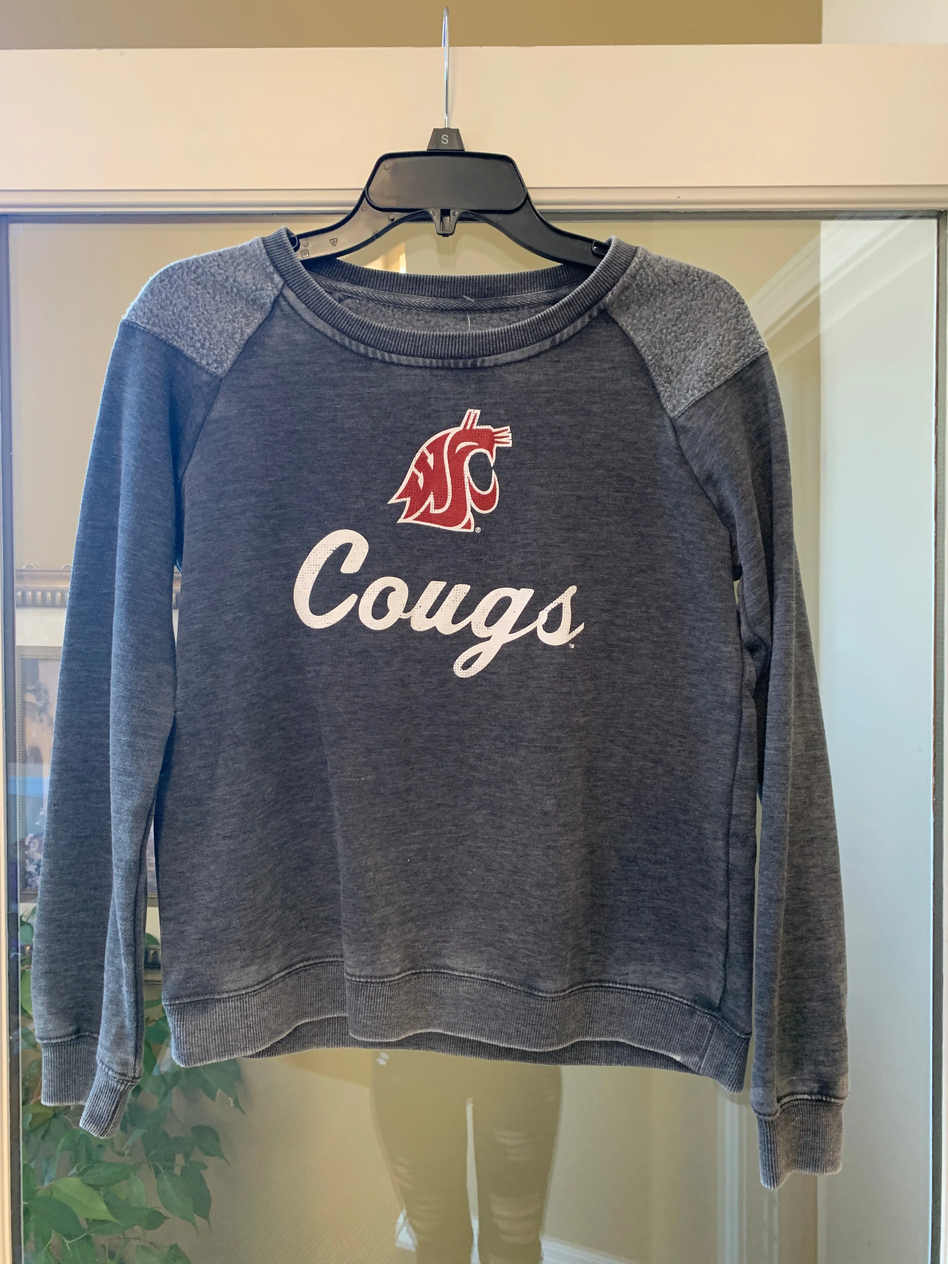 Womens "Coug" Grey Crewneck