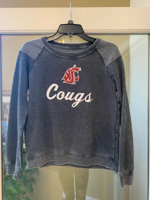 Womens "Coug" Grey Crewneck